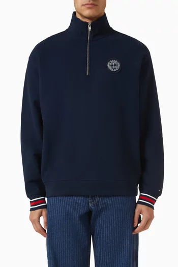 Crest Zip Sweatshirt in Regenerative Cotton