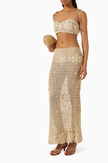 Charlotte Hand-crochet Maxi Skirt