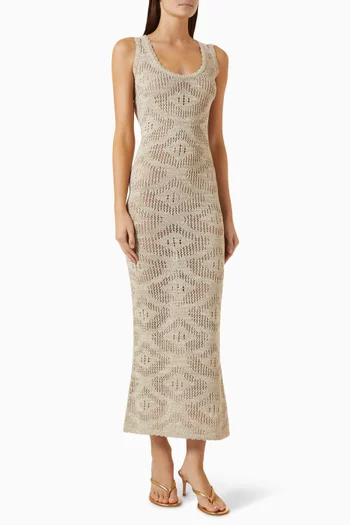 Eve Maxi Dress in Cotton-blend