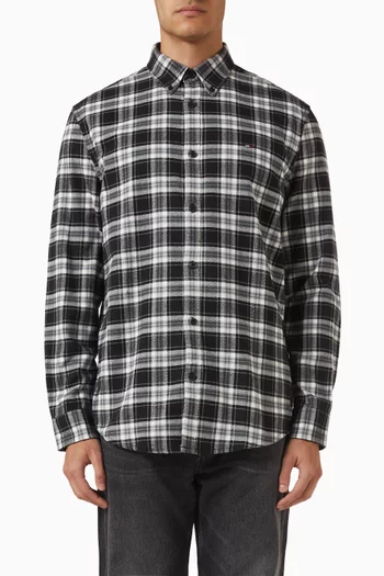 Check Flannel Shirt in Regenerative Cotton