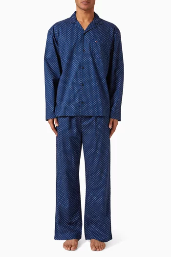 Pyjama Shirt & Pants Set in Cotton