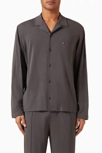 Pyjama Shirt in Cotton & Modal