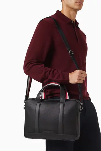 Textured Global Stripe Laptop Bag