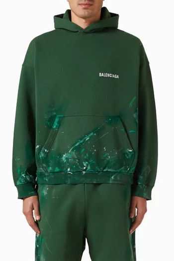 Paint Splatter Hoodie in Fleece