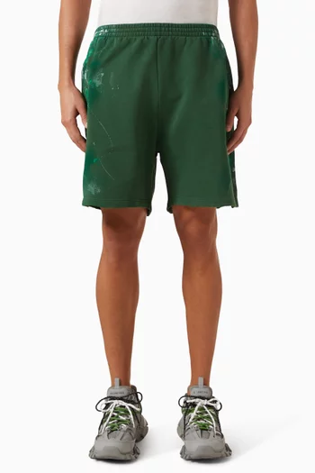 Paint Splatter Shorts in Fleece