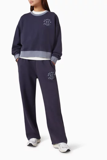 Contrast Rib Sweatpants