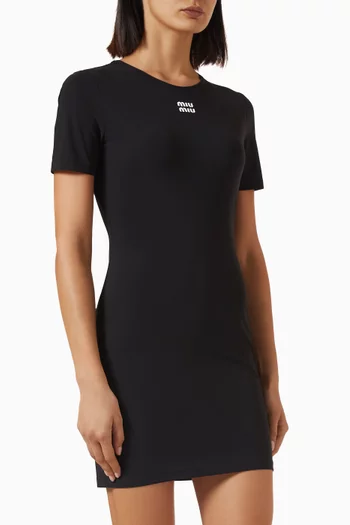 Logo Mini Dress in Jersey