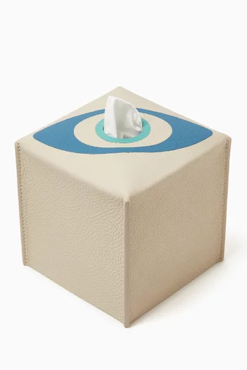Talisman Tissue Box in Soft Leather