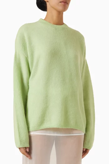 Timea Fuzzy Sweater in Mohair