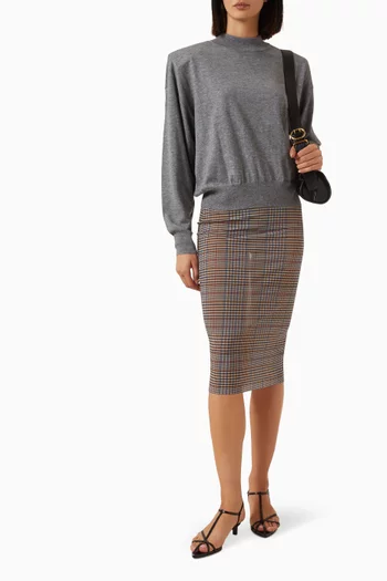 Rue Padded High-neck Sweater