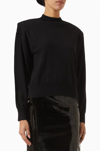 Rue Padded High-neck Sweater
