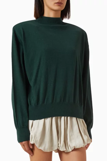 Rue Padded High-neck Sweater