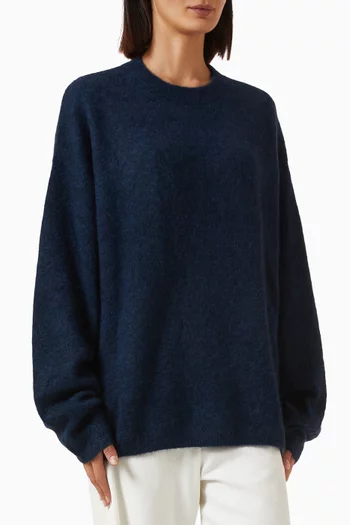 Timea Fuzzy Sweater in Mohair
