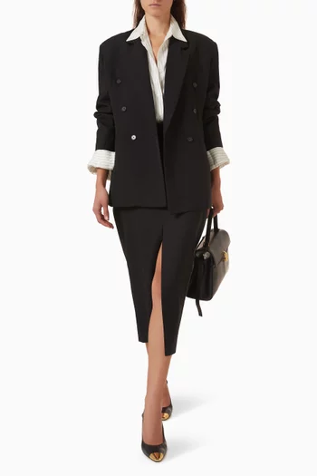 Maybelle Front-slit Pencil Skirt