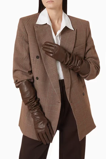 Veneto Long Gloves in Leather