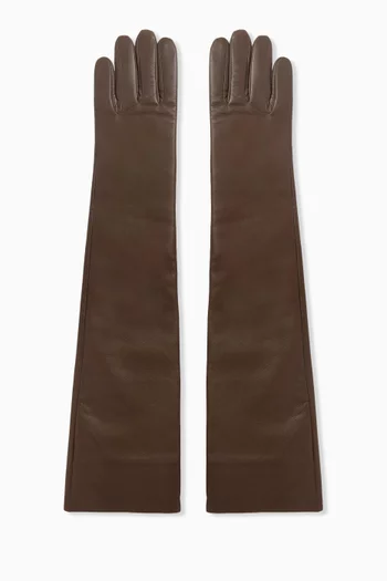 Veneto Long Gloves in Leather