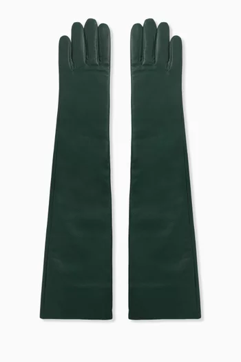 Veneto Long Gloves in Leather