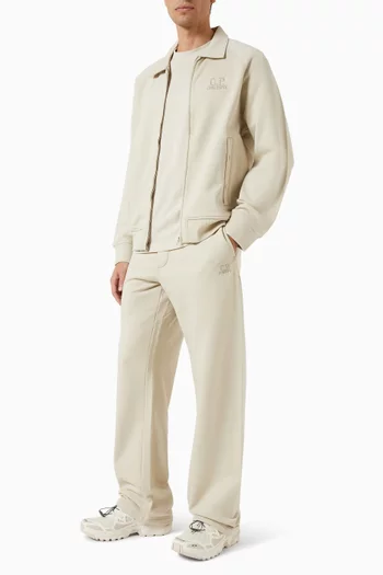 Diagonal Raised Logo Sweatpants in Fleece