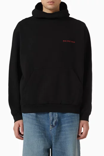 Gradient High-collar Hoodie in Fleece
