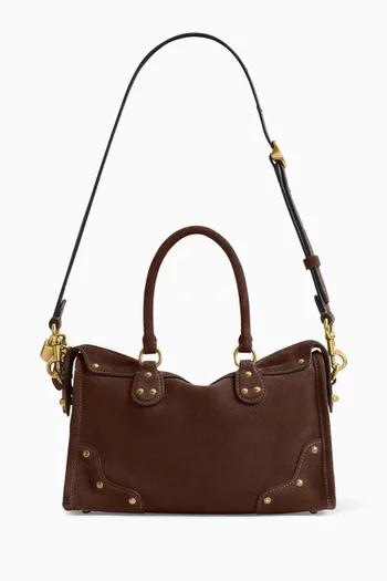 Rhyder Satchel Bag 24 in Suede & Leather