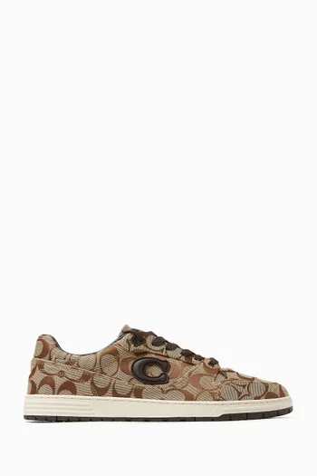 Soft Soho Sneakers in Signature Sateen Jacquard