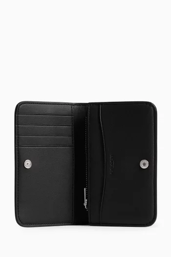 Essential Slim Card Case in Glazed Leather
