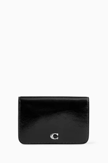 Essential Slim Card Case in Glazed Leather