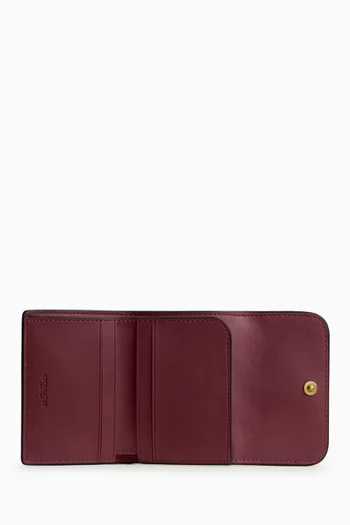 Essential Card Holder Wallet in Glazed Leather