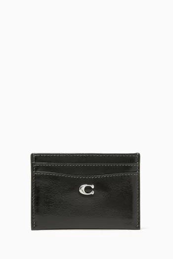 Essential Card Case in Glazed Leather