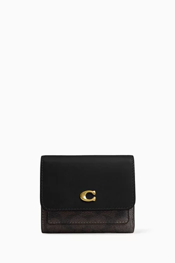 Mila Small Flap Wallet in Signature UpcraftedLeather