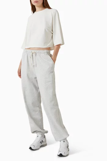 Logo Top in Crinkle Double-knit