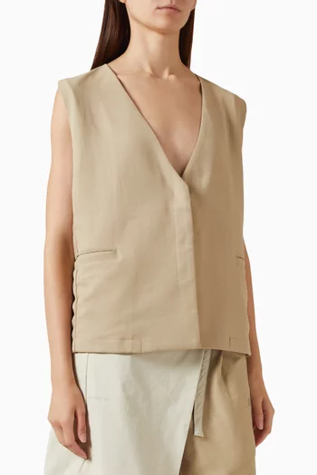 Logo V-neck Vest