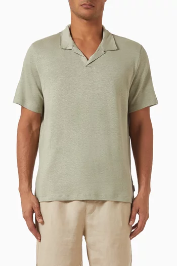 Shaun Polo T-shirt in Stretch-linen