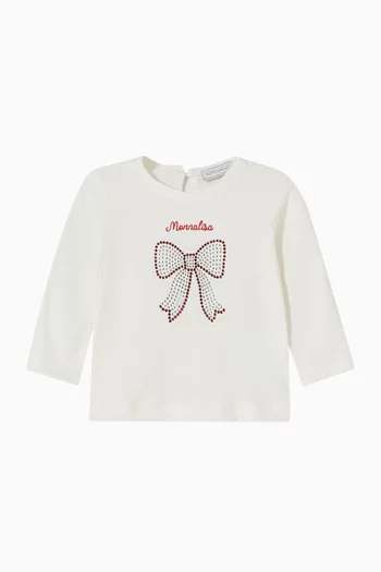 Studded Bow Logo T-shirt