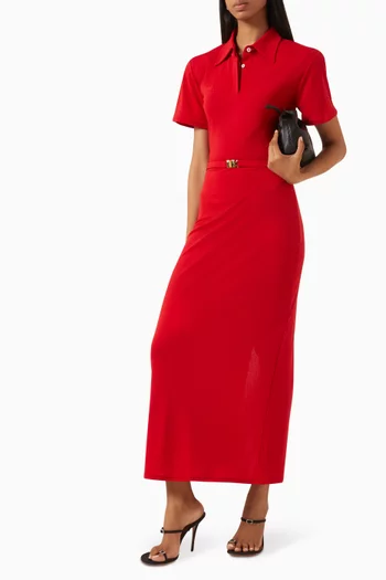 Polo Dress in Cotton Jersey