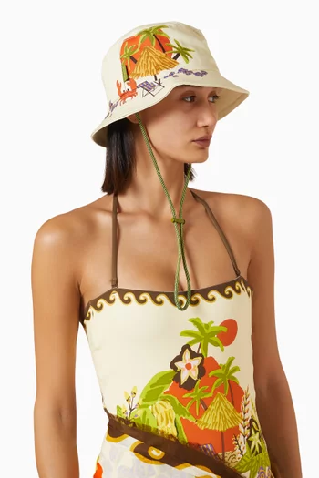 Island Cove Printed Bucket Hat