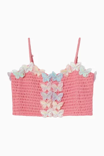 Cassia Butterfly Crochet Top