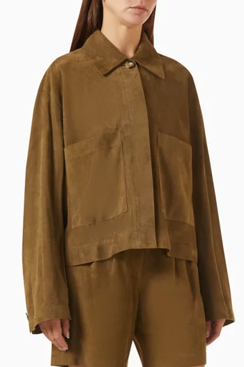 Aitna Jacket in Light Suede