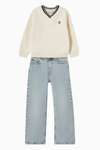 Skater Straight Jeans in Denim