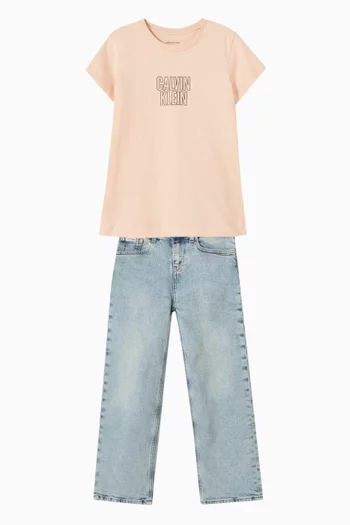 Script Logo T-shirt in Cotton