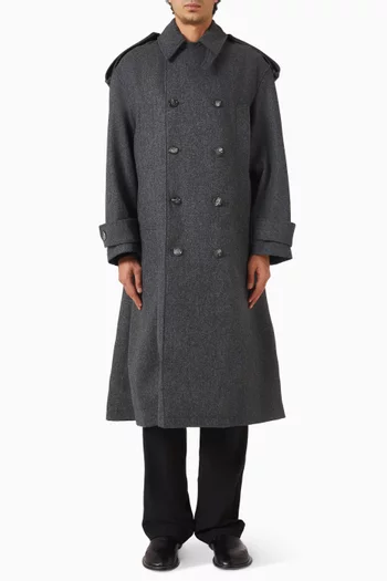 Trench Coat in Wool