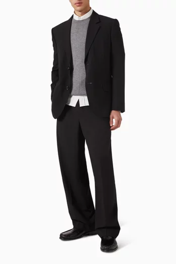 Straight-fit Blazer in Wool