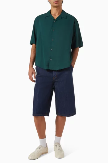 Boxy-fit Shirt in Viscose Twill