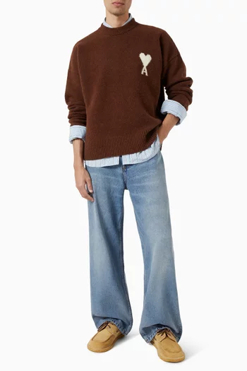 Ami de Coeur Crewneck Sweater in Knit