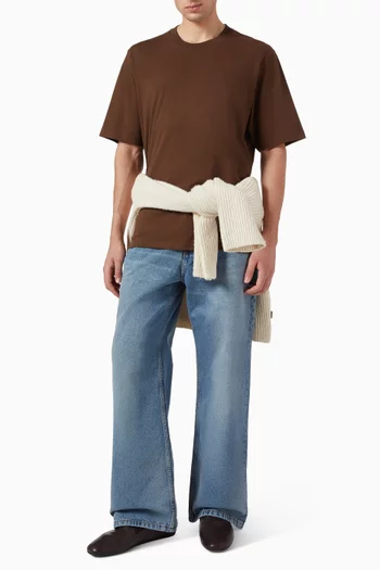 Ami de Coeur Embossed T-shirt in Cotton