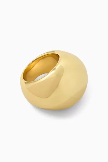 Puffy Cocktail Ring in Metal