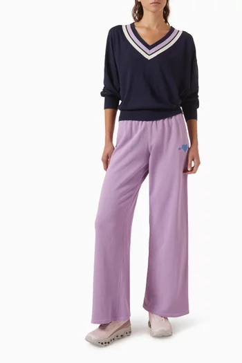 Soul Cal Wide-leg Track Pants in French Terry