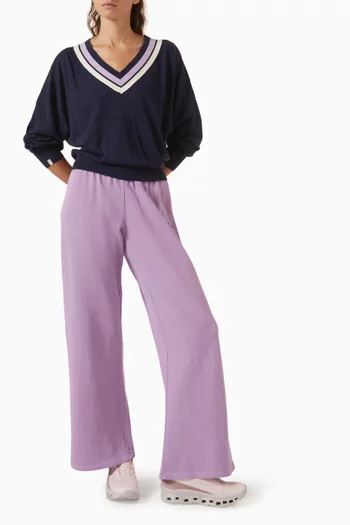 Bonita V-neck Knit Top in Linen Blend
