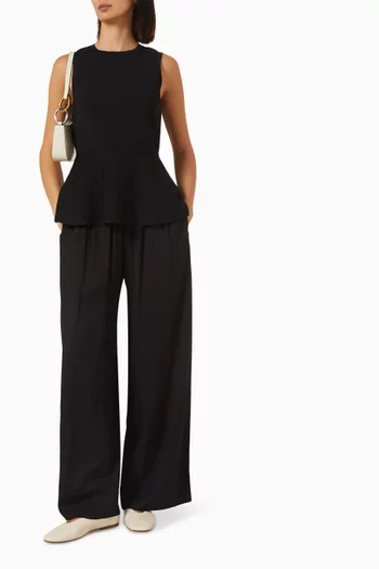 Knitted Peplum Top