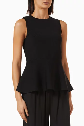 Knitted Peplum Top